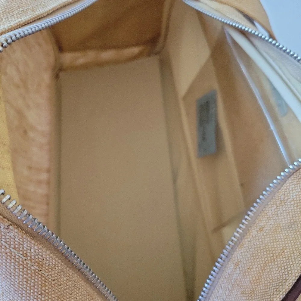 Vintage Samsonite Scamps Club Linen Canvas Duffle Bag Overnight Travel Retro